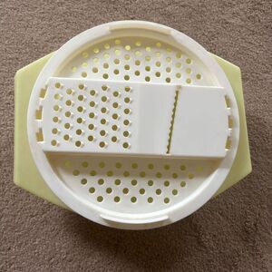 Vintage Tupperware Cheese Slicer Shredder Grater Bowl
